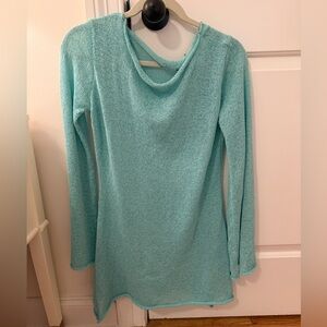 Aralina Women's Aqua Knit Coverup Dress